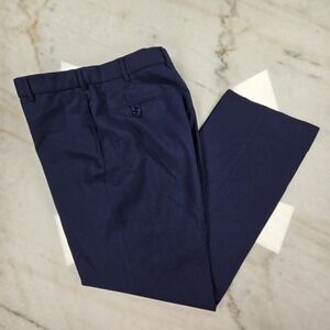 DLA Military Dress Trousers Men 31L Navy Blue Defense Logistics Agency Poly/Wool
